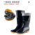 百舸 中筒雨鞋 牛筋底防滑耐磨耐酸碱劳保防护雨靴 44