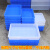 长方形塑料方盘周转箱加厚五金配件收纳浅盘托盘黄粉虫养殖胶盒子 蓝7号箱外径65.5*40*14.5厘米