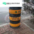 电线杆防撞桶安全警示交通圆柱型防撞桶防撞墩反光电杆保护桶 黄黑1200*880*680