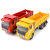 桑菽新款合金工程车卡车翻斗车渣土自卸运输货车儿童工程汽车模型玩具 红色盒装
