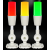 usb串口RS232单层三色灯报警灯蜂鸣器二次开发可编程可控制代码 白色