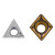 精镗头刀片数控加工中心铝用铸铁钢用三角形合金镗孔刀粒 藕色 HYU-CCGT120402-A