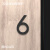 亚克力3d立体数字贴门牌号码牌储物柜编号牌英文字母标识牌贴定制 6磨砂黑5mm 5x2.5cm