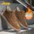 吉普（JEEP）【官方授权】Jeep（吉普）男鞋2022秋冬新品户外时尚复古风纯色板 中帮卡其色加绒款 38