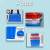 带盖水箱长方形塑料蓝色614水箱养殖箱周转分拣箱胶箱海鲜水产周转箱 蓝加盖子 白加盖子120k外尺寸700*500*390mm