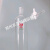 适用玻璃反应管史莱克管四氟二通磨口实验室带臂反应器25/50/10ml 定制