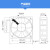 15CM轴流风机 15050 220V 38W FP-108EX-S1-B 双滚珠轴承散热风扇 风扇调速开关线