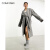 Calvin Klein 618女士FUTURE直筒型便袍灰色 CHARCOAL 灰 S/M