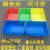 加厚塑料周转箱工业筐物料零件盒红黄蓝绿色框工具收纳箱 380*250*135 绿色