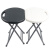 海斯迪克 HKCL-404 加厚塑料折叠凳子 成人高圆凳餐凳 户外便携小椅子 黑色