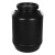 黑桶20L黑桶25升塑料桶黑色瓶子废液桶化工桶遮光避光料 25升H款黑色堆码桶13KG