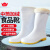 金宝源 32CM加绒白色雨鞋43码 防滑耐油厨师卫生棉靴