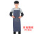 牛仔围裙工作围裙劳保电焊男女韩版时尚厨房餐厅耐磨帆布围裙 尺寸（大号）：1m*70cm（2条）