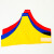 赫思迪格 三角连肩反光袖章袖标定制 魔术贴安全员物业套袖臂章双层加厚反光字 黄色 HGJ-1670