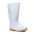 邦能之星白色雨鞋高筒耐油耐酸碱白色水鞋 白色 36