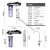FRIHS/弗瑞仕单联净水器厨房商用自来水龙头过滤器家用 白色精滤(短款
