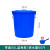 大号加厚塑料水桶带盖超大容量圆形桶储水发酵厨房胶桶 160L水桶红色