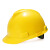 德威狮  标准型ABS安全帽工地领导建筑工程头盔透气男 黄色标准ABS一指健