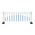 链通瑞 市政护栏高1.2米*长2米 立柱1.2横梁0.8竖管0.6 含铸铁底座 1套