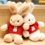 可爱小兔子公仔抱枕玩偶安抚玩具布娃娃兔年吉祥物LL9 米色毛衣（米兔） 50cm