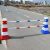 赫钢塑料隔离墩 警示柱防撞桶 公路护栏围栏反光分流桩 3米长红白连接杆