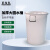 匠柏岚 加厚大圆水桶 工业物业室外大塑料桶不带盖塑料大容量水桶 白色不加盖60L 1个