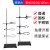 铁架台实验室架子台杆化学实验器材滴定台固定支架十字夹不锈钢大号实验架试管夹子小型蝴蝶夹三足铁架台铁圈 国标一杆一座高120cm