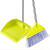 金诗洛 扫把簸箕套装 拼接杆 绿色（1套）商用塑料软毛扫把 KT-291