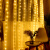 贝工 LED窗帘灯串 USB遥控 3米*1米100灯 暖色 春节流水装饰氛围灯