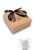 颂呵梵年货礼盒礼品盒正方形大小号韩版礼物盒蝴蝶结口红礼物包装 棕色烫金（含拉菲草） 中号盒子