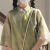 mvdp微胖穿搭套装女高级感夏季新中式一整套国风汉元素改良汉服禅意茶 绿色上衣 S