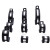 亚墨304不锈钢连胶条喉箍 R型固定夹管夹卡箍橡胶 直径15mm（10个）