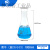 锥形瓶玻璃三角烧瓶250 500 1000ml毫升广口化学三角瓶实验室 小口1000ML