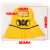 防毒面具防水实验全面式防护防化口罩防尘喷漆劳保面罩 黄色防毒头罩1个