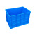 庄太太 仓储物流周转塑料箱 加厚带盖胶框工业蓝色塑胶箱子【755箱】ZTT0985