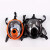 自吸式长管呼吸器单双人电动风式空气呼吸器面具过滤防毒尘面罩 面罩黑色软管