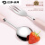 日韩品质儿童勺子餐具便携一人收纳盒三件小学生上学套装筷子 白色套装叉+勺+筷+盒