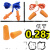 麦可辰隔音耳塞防噪音1270硅胶海绵泡绵1110工厂工业专用机械抗噪音耳塞 散装带线硅胶耳塞 无包装 均码