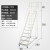 定制适用登高车超市仓库作业理取上货梯理货登高梯移动梯子平台货架梯带轮 3.5米