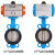 德仕登 气动蝶阀D671X-16Q对夹式阀门不锈钢 DN65(球墨板)