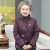 云芳舒老太太本命年穿的棉袄奶奶冬装外套加绒加厚冬季棉服 紫色 L(建议80-100斤)
