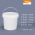 奶茶水果捞月饼打包桶糖水桶塑料桶透明小桶有盖密封桶冰粉打包盒 1L-常规易开款*2个装