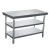 04加厚不锈钢作台切菜桌子长方形打荷案板厨房专用商用操作台 特厚100*0*0三层