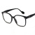 GM黑框眼镜女男素颜大框TR90-ATA超轻显脸小韩版潮配度数 TR90-ATA黑框 配1.56非球面防蓝光0-300