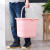 塑料加厚长方形手提水桶大号桶拖把桶塑料桶小方桶 水勺粉色