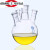 定制 垒固斜四口烧瓶四口反应瓶高硼硅圆底反应瓶100/250/500/100 2000ml/29*24*24*24