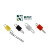 TEST POINT美标PCB板针电路板耐高温阻燃点探针端子5色 黄色大号TP-5014 50只/包
