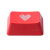 罗技原装键帽CTRL键G810 G413 爱心大键透光机械键盘爱心红色键帽 黑色