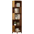 书桌旁小书架置物架落地家用儿童卧室客厅墙边简易书柜子转角实木 五层