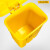 定制垃圾桶黄色废物医院大容量带盖诊所废弃物脚踩污物利器盒 10L加厚脚踏桶